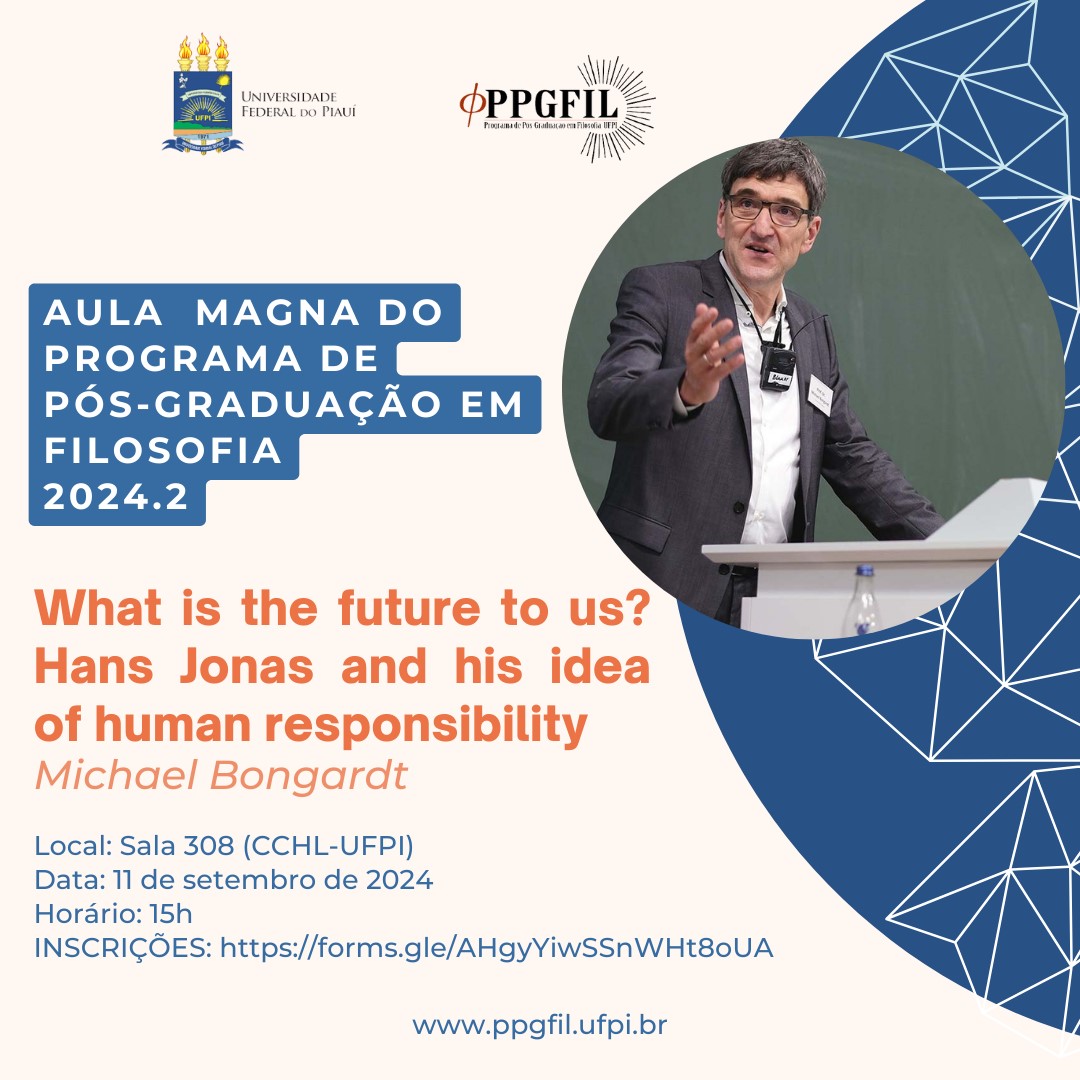 Aula Magna do Programa de Pós-Graduação em Filosofia 2024.2