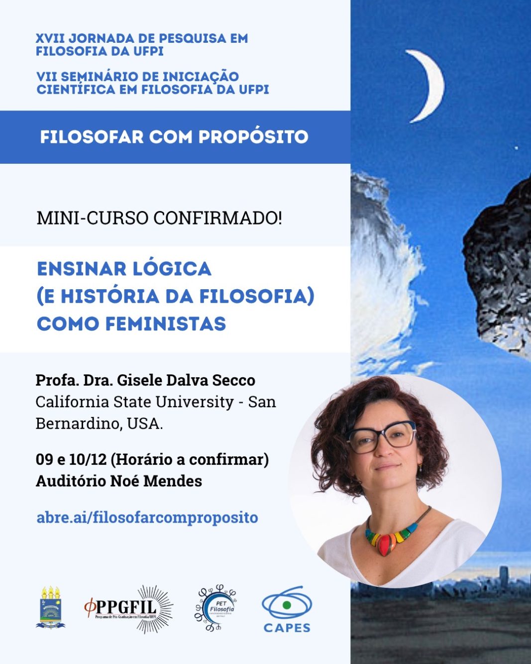 Mini curso confirmado na XVII Jornada de Pesquisa em Filosofia da UFPI